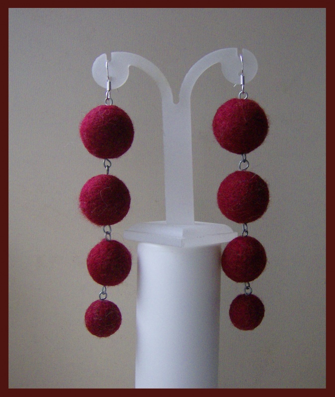 Long hanging earrings