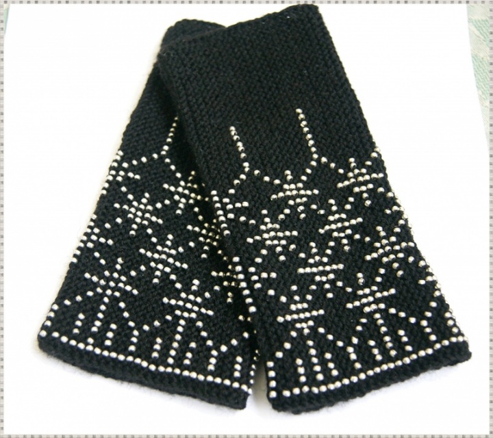 Black with silver stars are