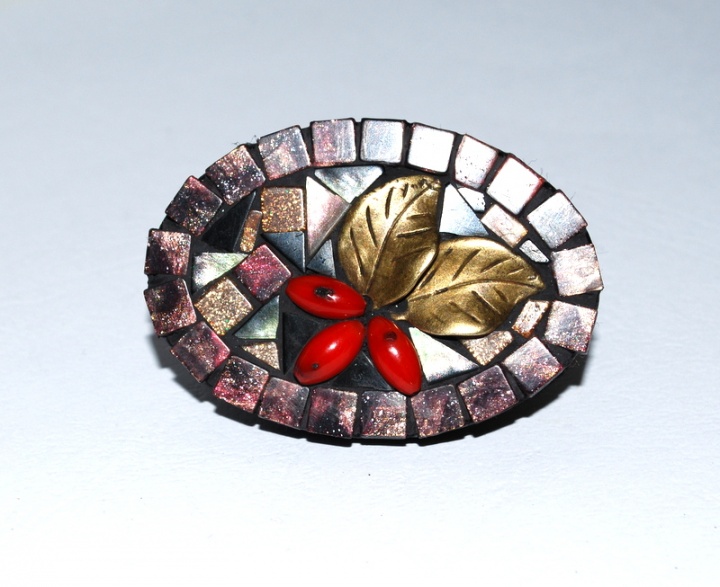 Brooch " Fall ... "