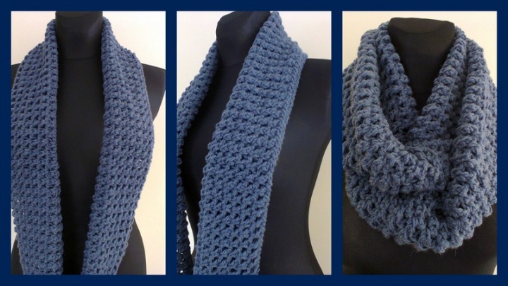 Crochet crocheted snood.