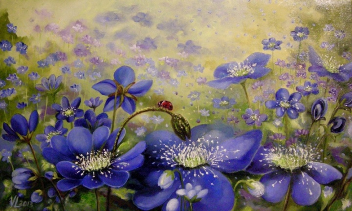 "Žibuoklės " 50x30
