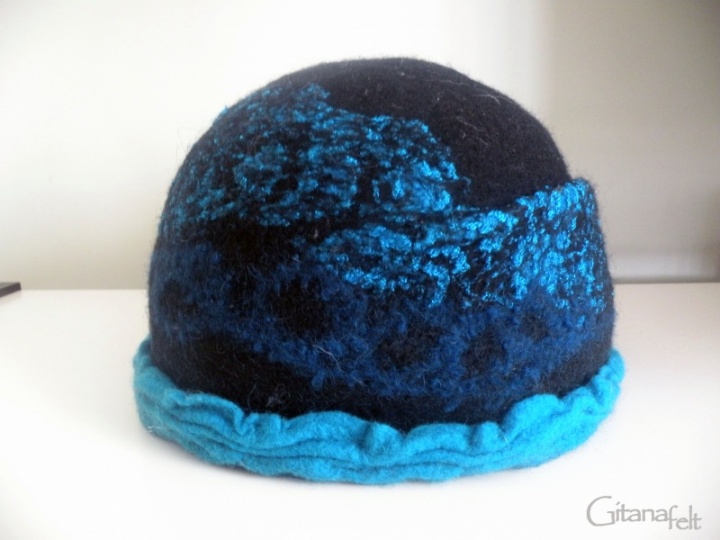 Felted Hat " I & quot lagoon;