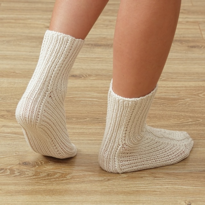 Cozy white socks (No.1) picture no. 2