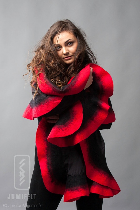 Lady in red