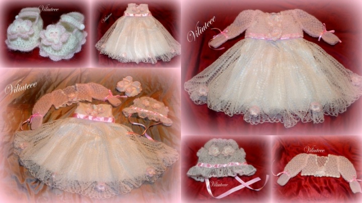 knitted christening robes