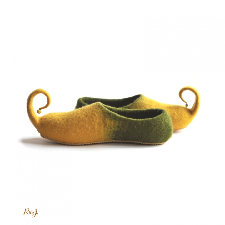 Felt slippers / Felted slippers Mukas
