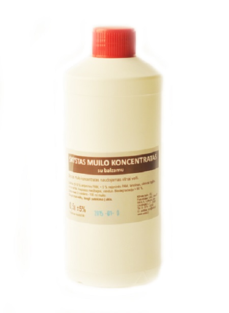 Liquid soap for felting