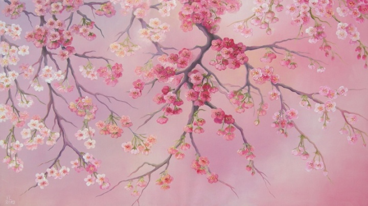 " Cherry Blossom " 80x45