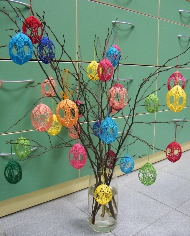 Crocheted Easter eggs