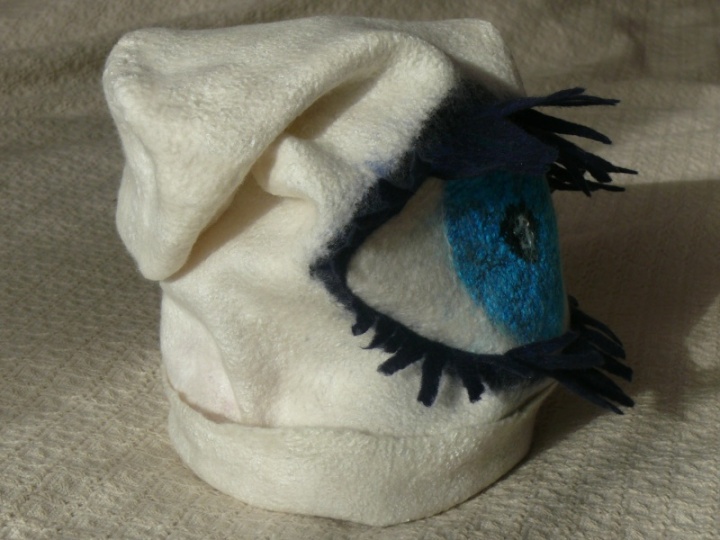 Felted Hat " from the evil eye " picture no. 2