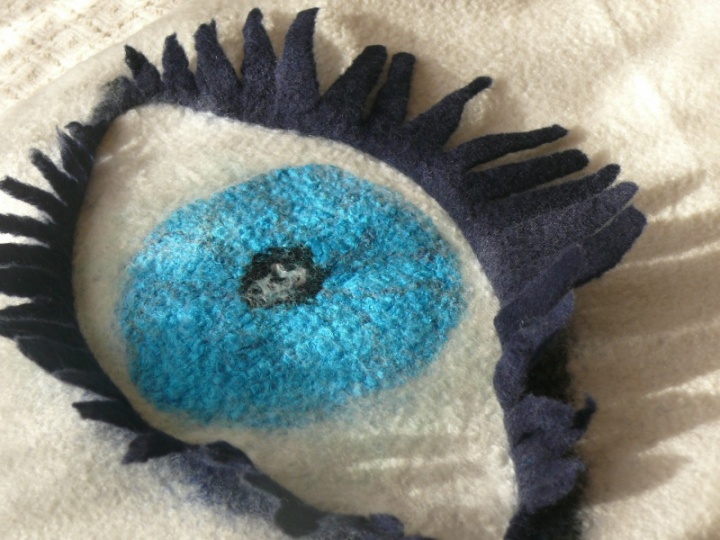 Felted Hat " from the evil eye " picture no. 3