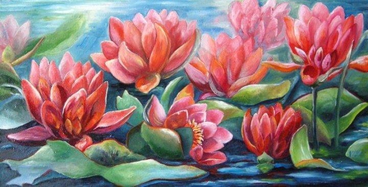 Water lilies 60x30