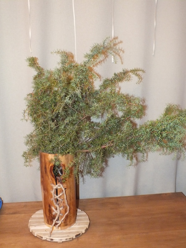 Wooden vase