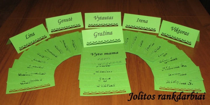 Name card (table decoration)