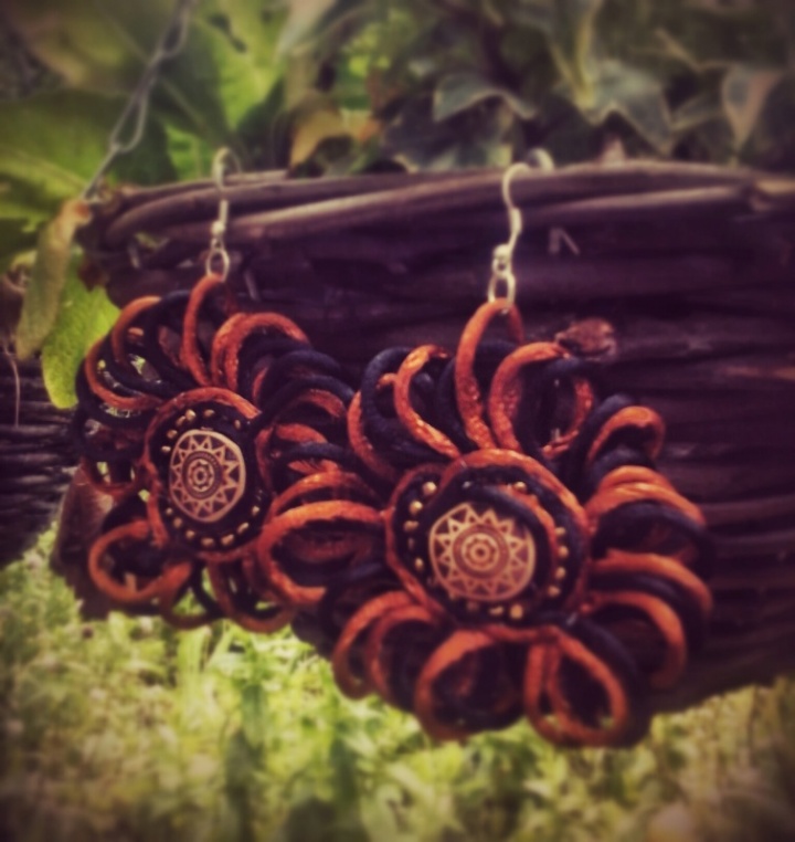 Earrings Daisies