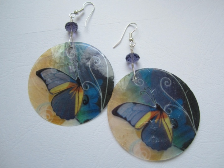 Earrings " butterfly "