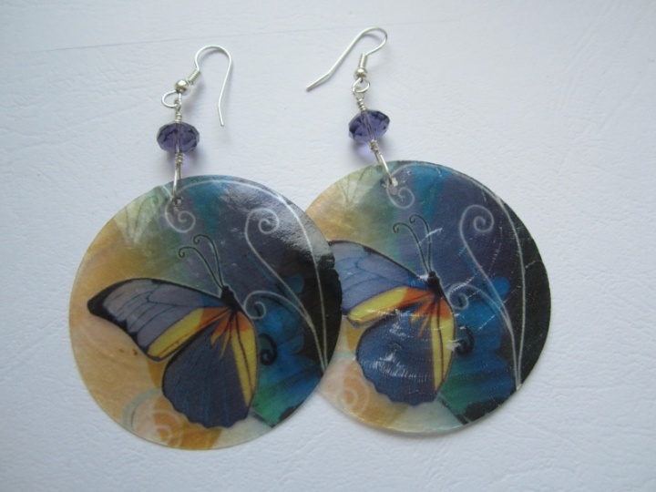 Earrings " butterfly " picture no. 2