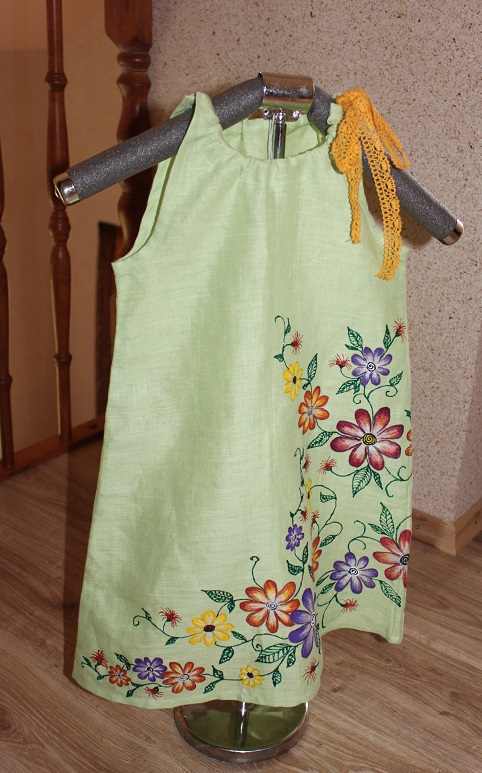 Childrens linen dress