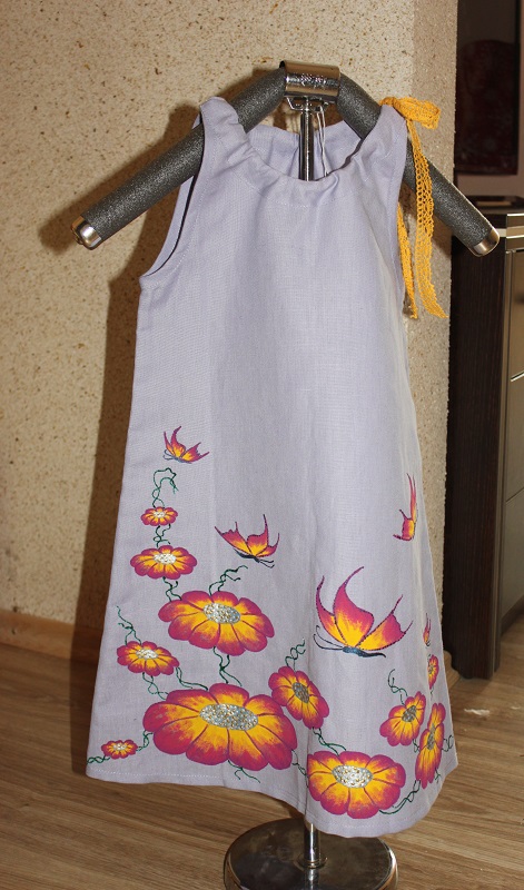Childrens linen dress