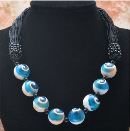 Necklace shiva eyes