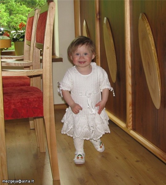 Crocheted christening robes