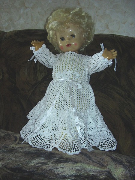 Crocheted christening robes