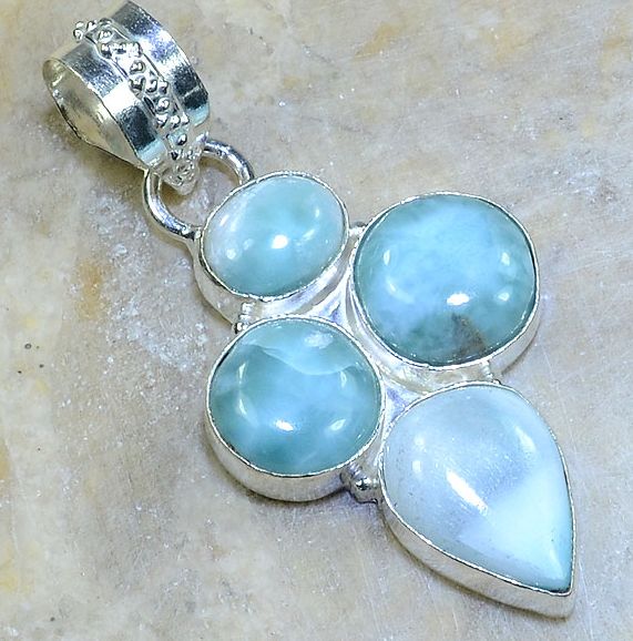 Pendant with Larimar