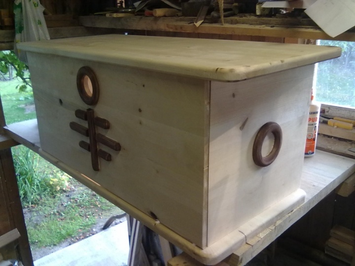Birch wood shoe box picture no. 3