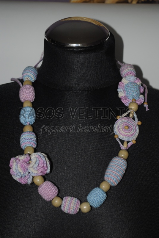 Slingo necklace " pink marl "