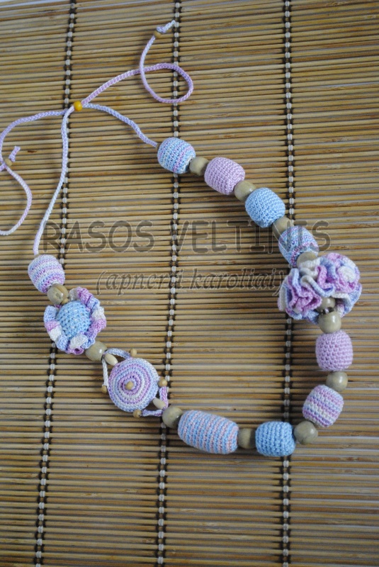 Slingo necklace " pink marl " picture no. 2
