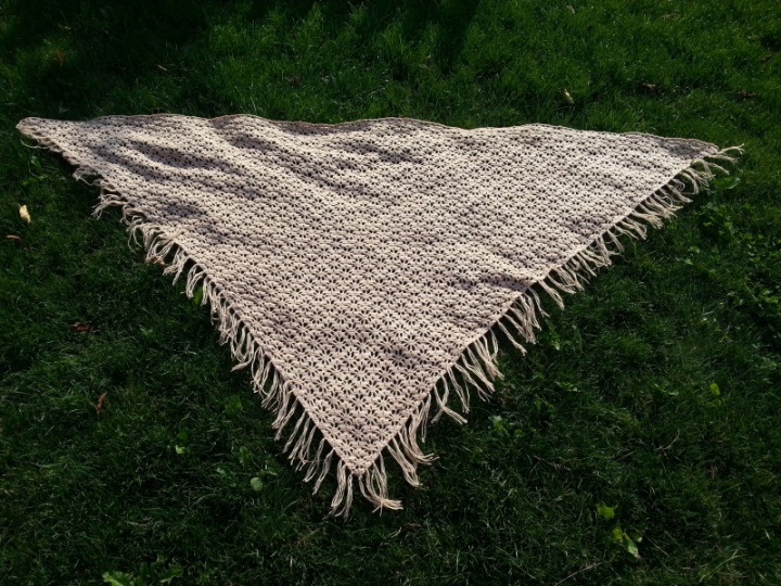 crocheted shawl