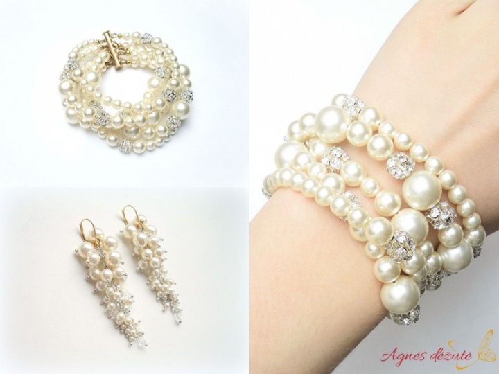 Swarovski pearls set 475