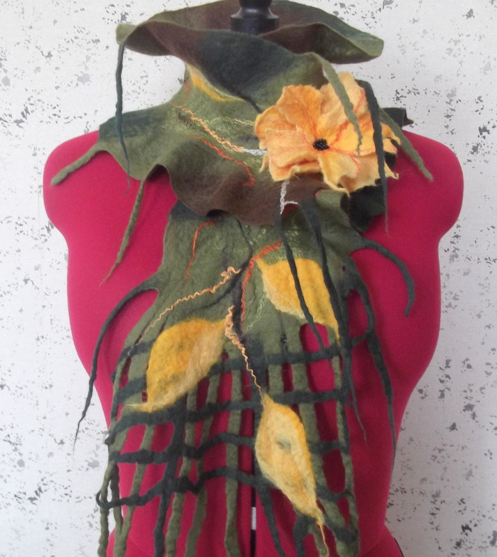 scarf with sage