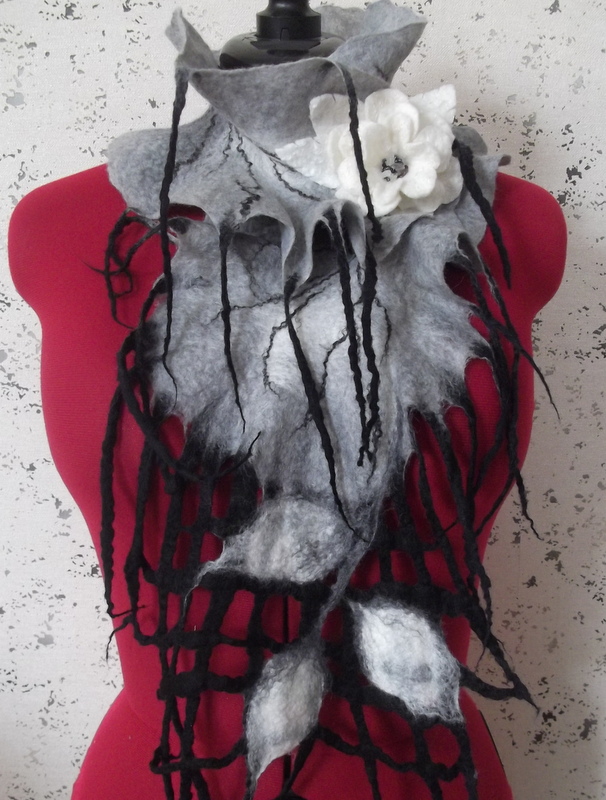 scarf with sage