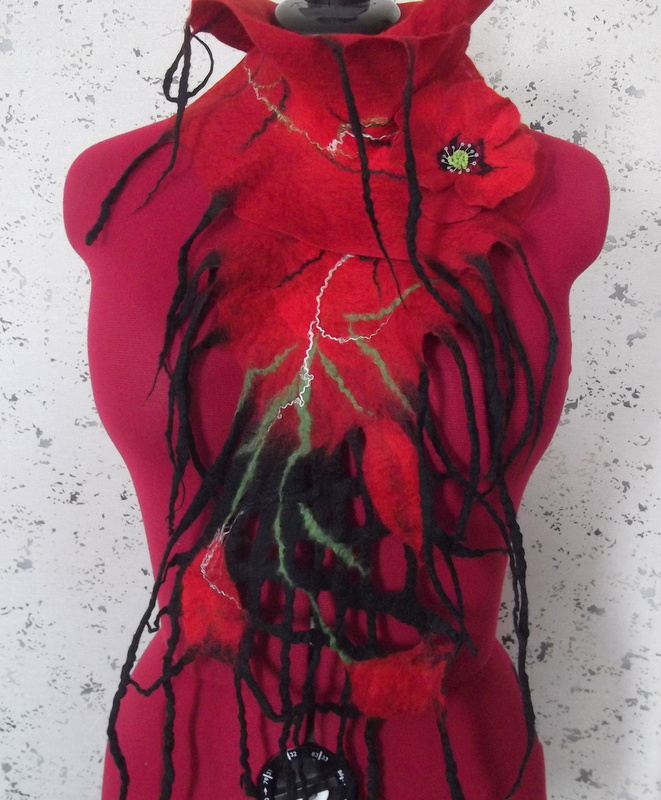 scarf with sage