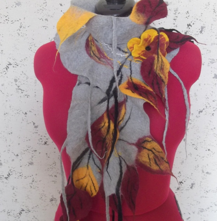 scarf with sage