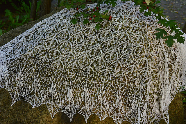 Knitted scarf