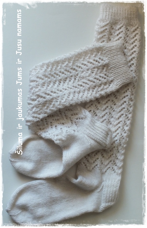Patterned long socks