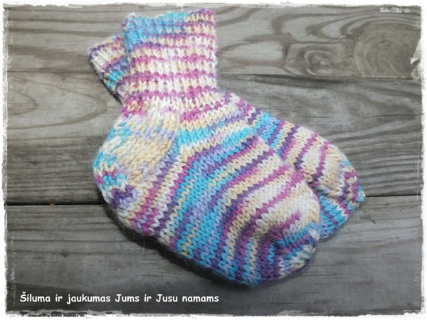 Variegated socks newborn baby