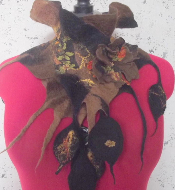 scarf with sage