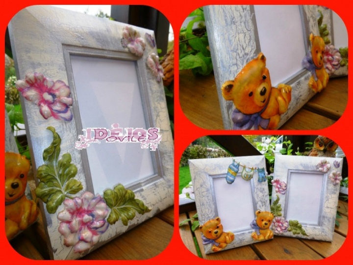 Frame with 3D pictures