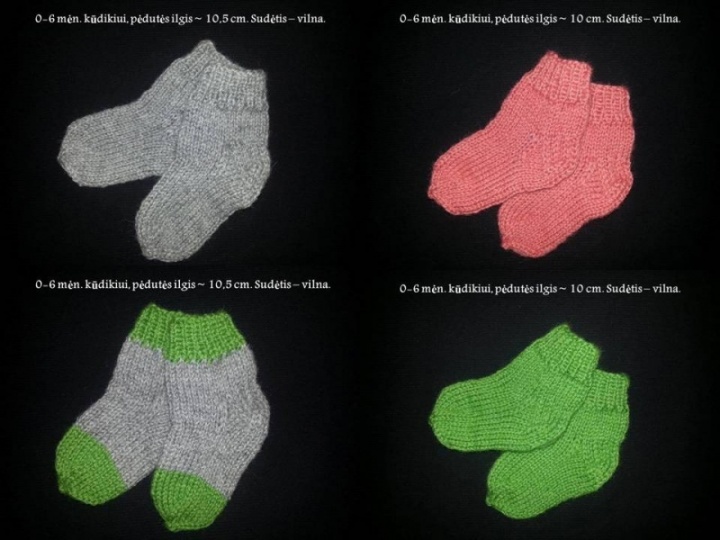 Knitted baby socks
