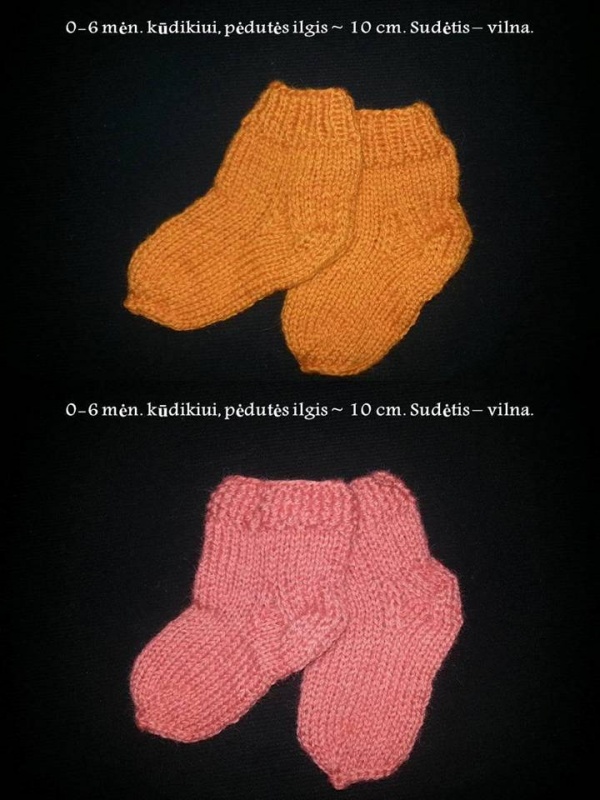 Knitted baby socks picture no. 2