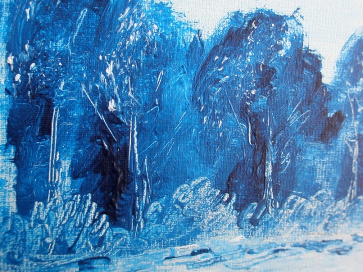 blue and white landscape picture no. 2