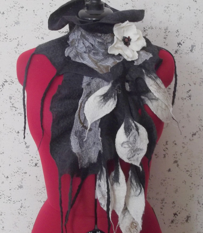 scarf with sage