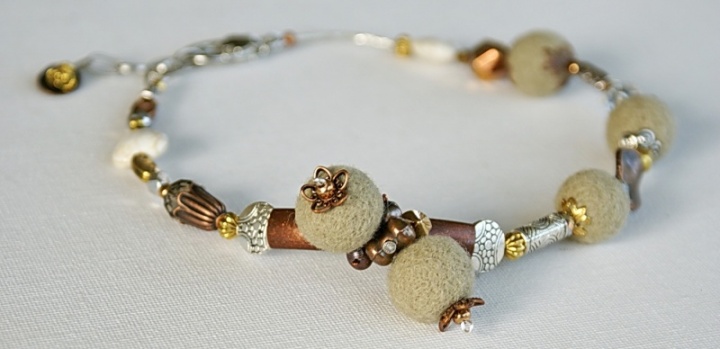 Bracelet - necklace " latte II " picture no. 2