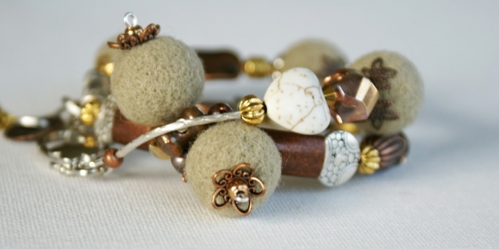 Bracelet - necklace " latte II " picture no. 3