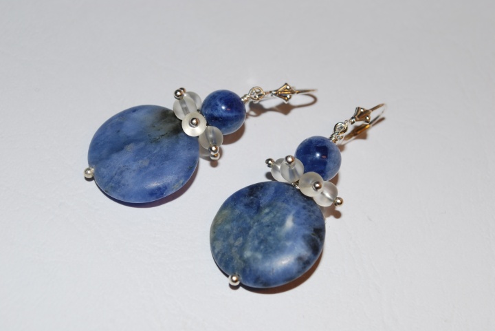 Sodalita earrings