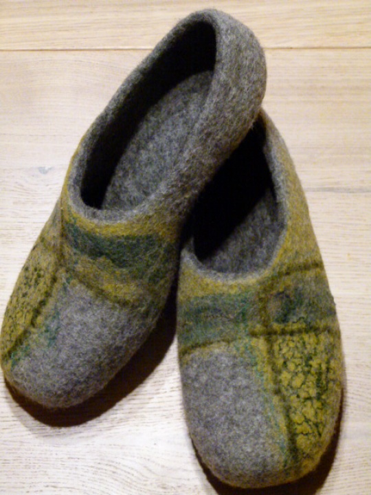 Felt slippers male gray " my path " picture no. 2