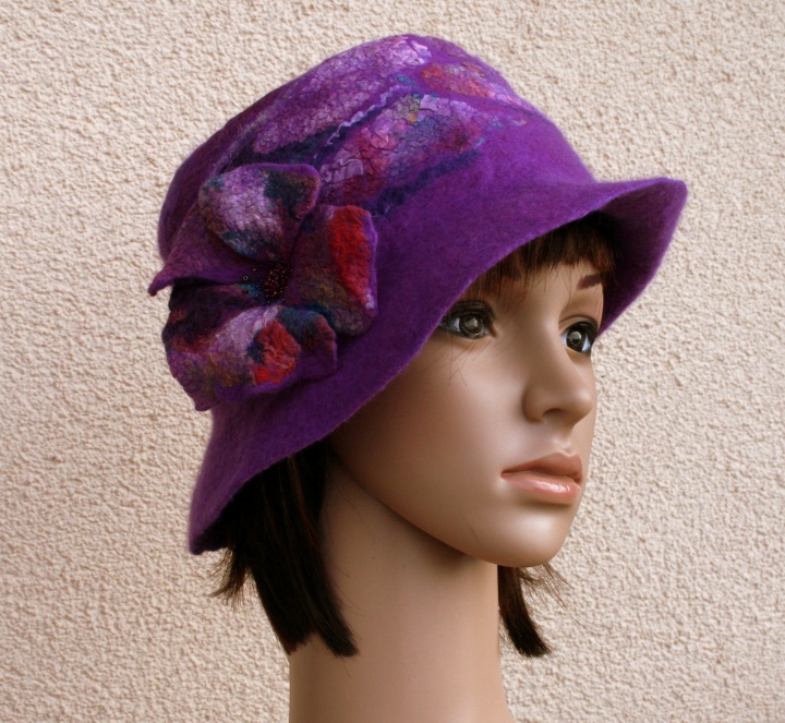 Hat purple flowers ,, ,, picture no. 3